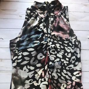 BEBE Fall Animal Print Bodysuit